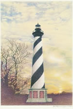 Cape Hatteras lighthouse artwork